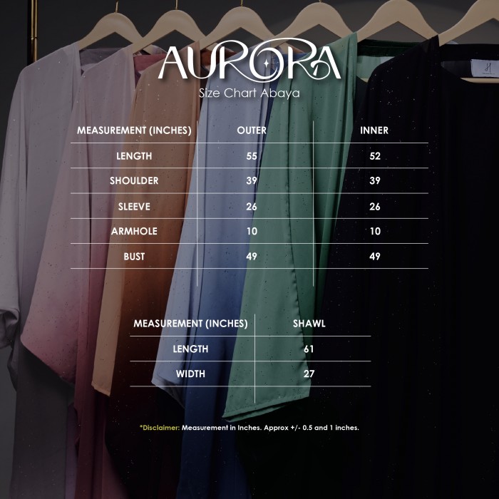 Aurora Abaya code Butterscotch