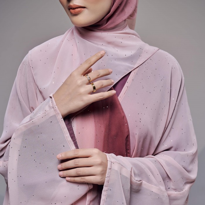 Aurora Abaya code Misty Rose